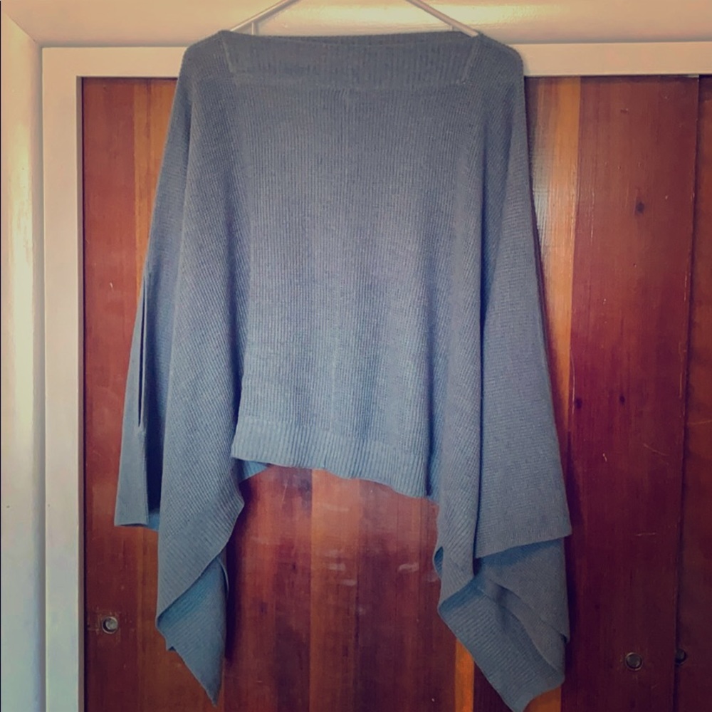 NEW Lululemon Forward Flow poncho sweater OS Gray